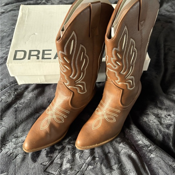 Dream Pairs brown Western Boots - Picture 2 of 8